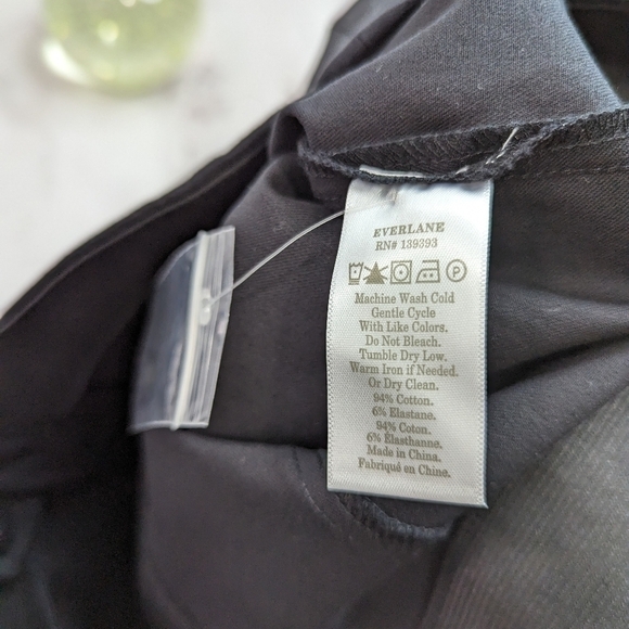 Everlane The Side Zip Work Pant Black Ankle Dress High Rise Taper NEW - Picture 13 of 16